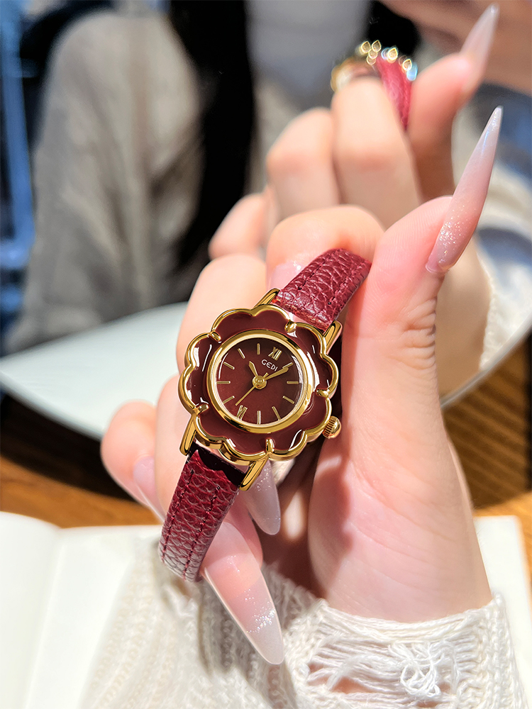 Vintage Watch Collecting - Vintage-style leather floral design luxury women's