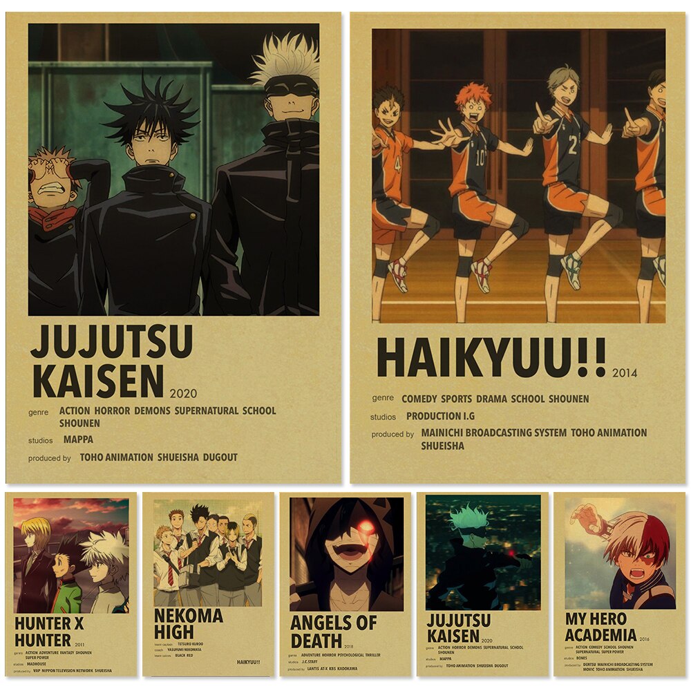 Vintage Collectibles And More - Vintage Anime Poster Art Collection Jujutsu