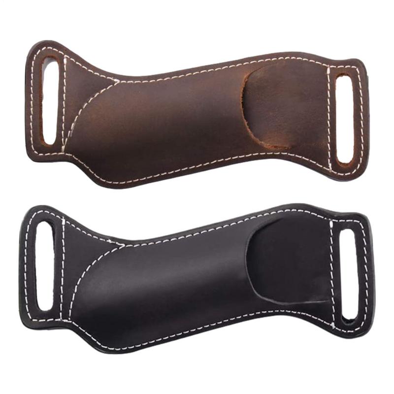 Vintage Collectible Knife - Vintage Leather Waist Belt Case Folding