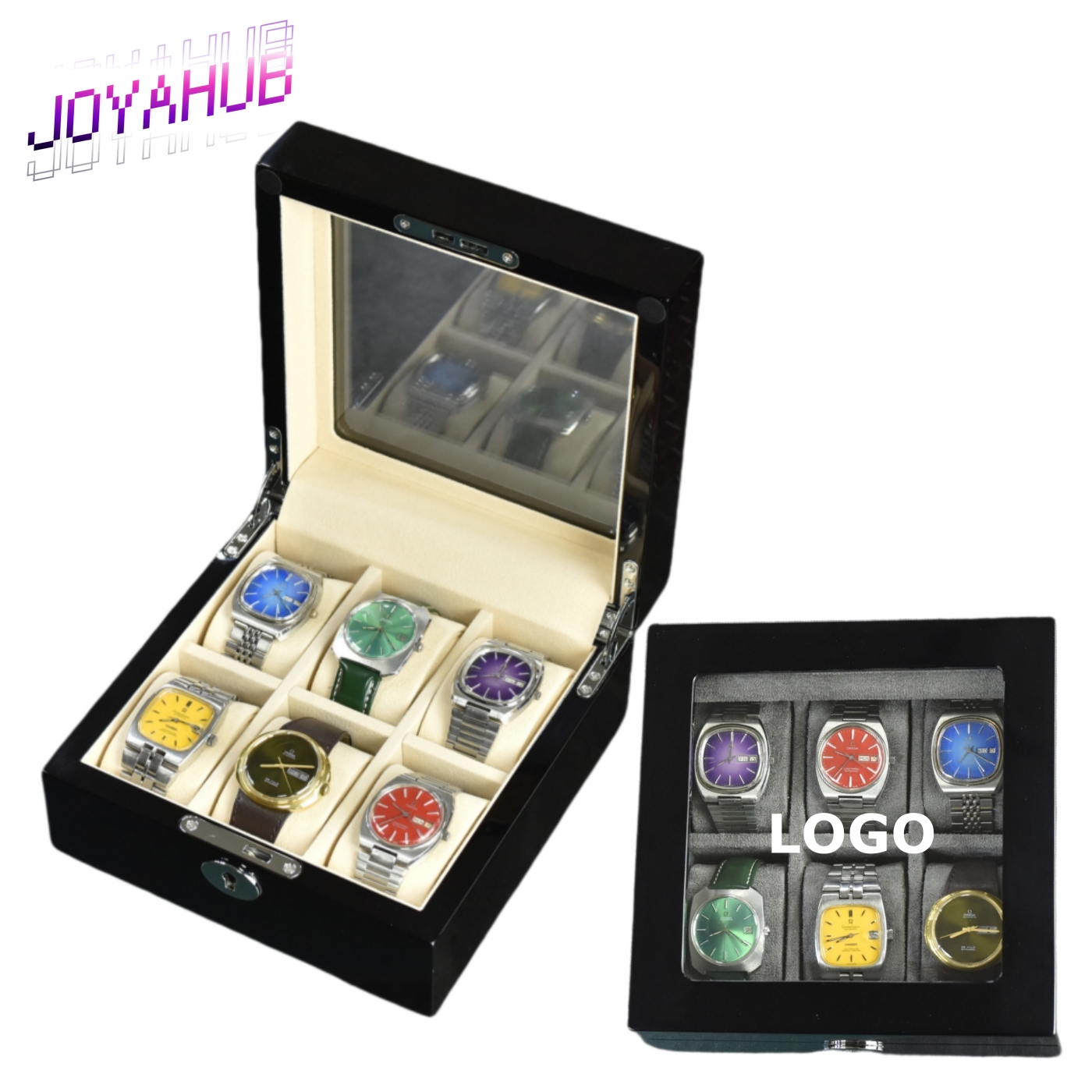 Vintage Watch Collecting - Customizable LOGO Elegant Wooden Piano Painted