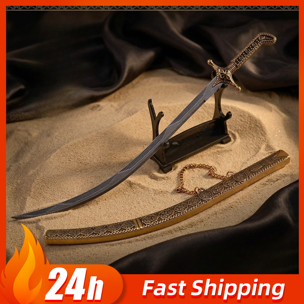Vintage Collectible Knife - 26cm Arabian Curved Sword weapons Replica