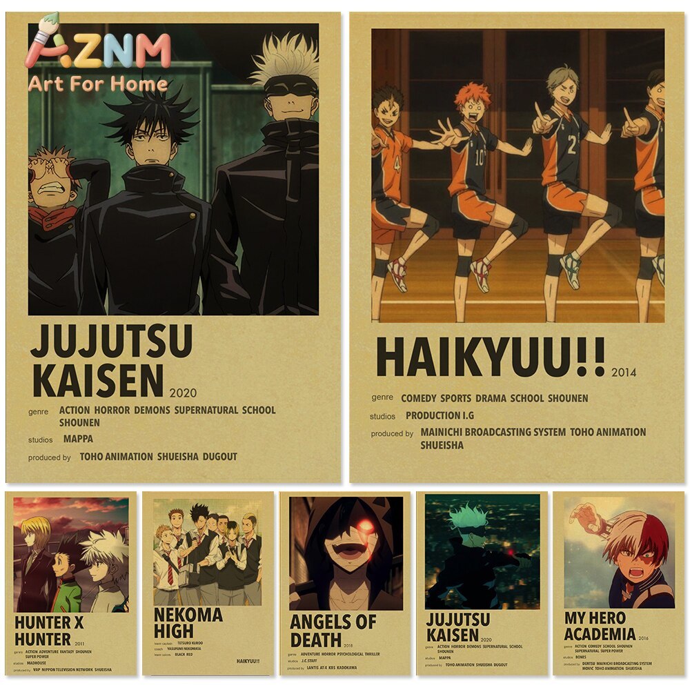 Vintage Collectibles And More - Vintage Anime Poster Art Collection Jujutsu