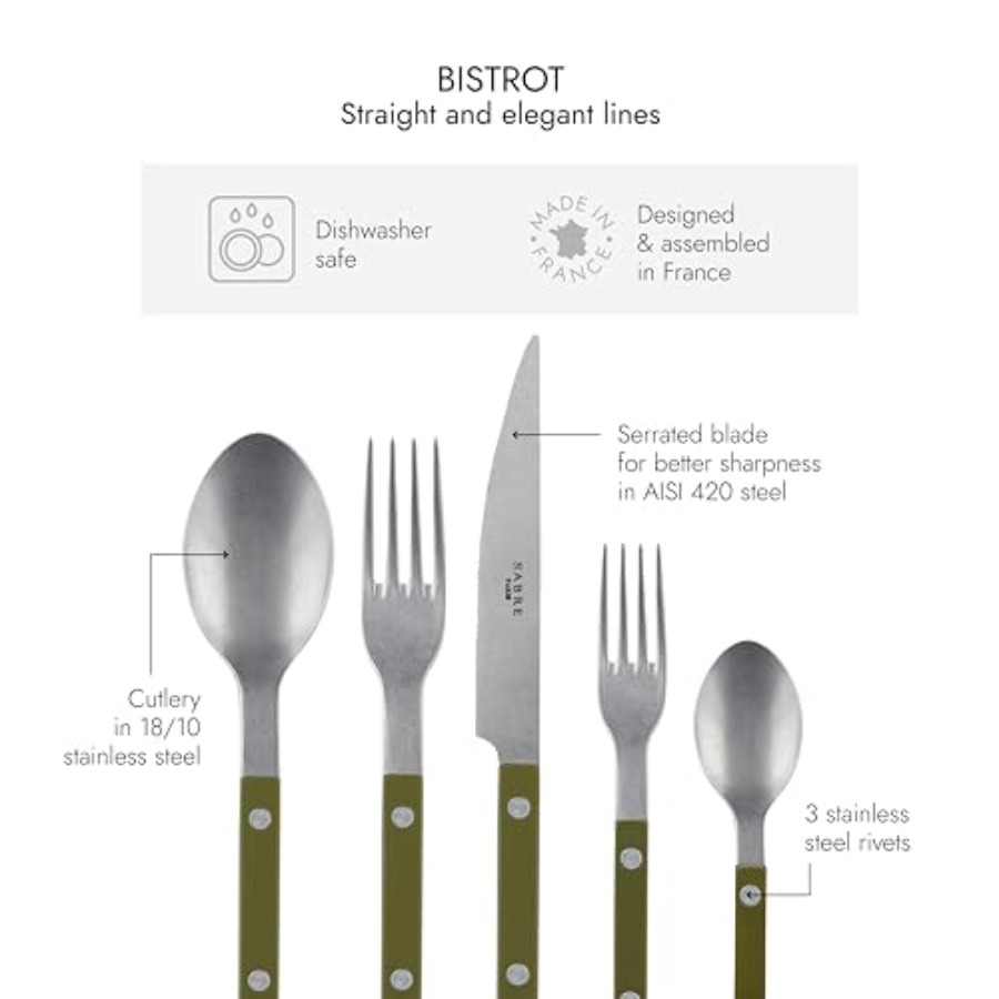 - 5-Piece Flatware Set - Bistr - Vintage Collectible Knife avis et prix