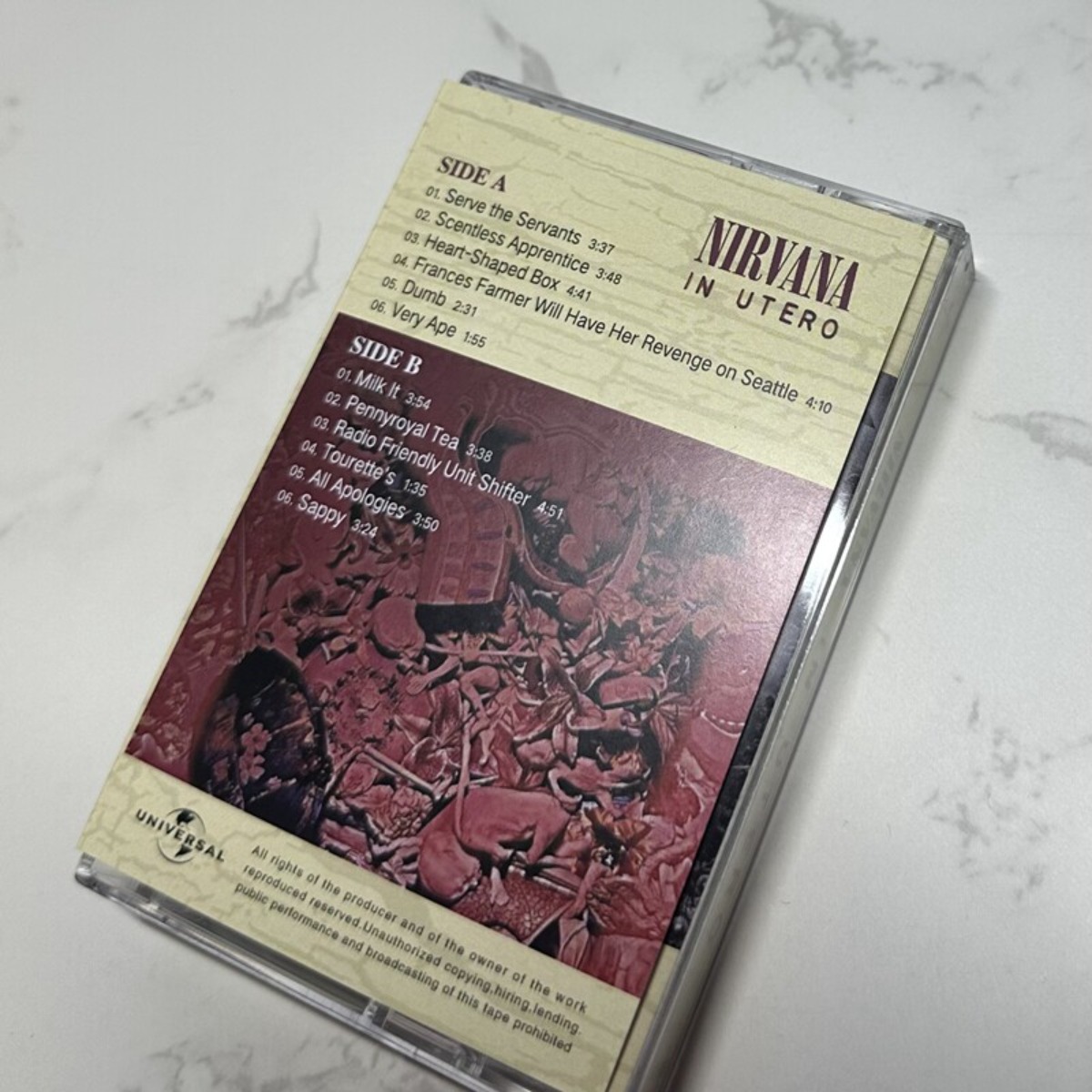 Nirvana in Utero Cassette Tape - Vintage Collectibles avis et prix