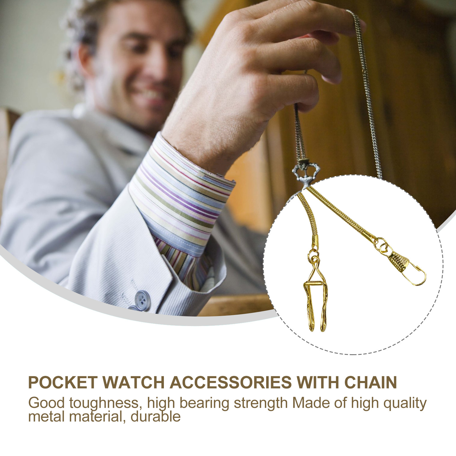 1Pcs Retro Pocket Watch Chain  - Vintage Watch Collecting avis et prix