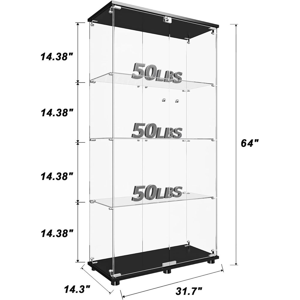 Double Door Glass Display Cabi - Collectible Collection avis et prix
