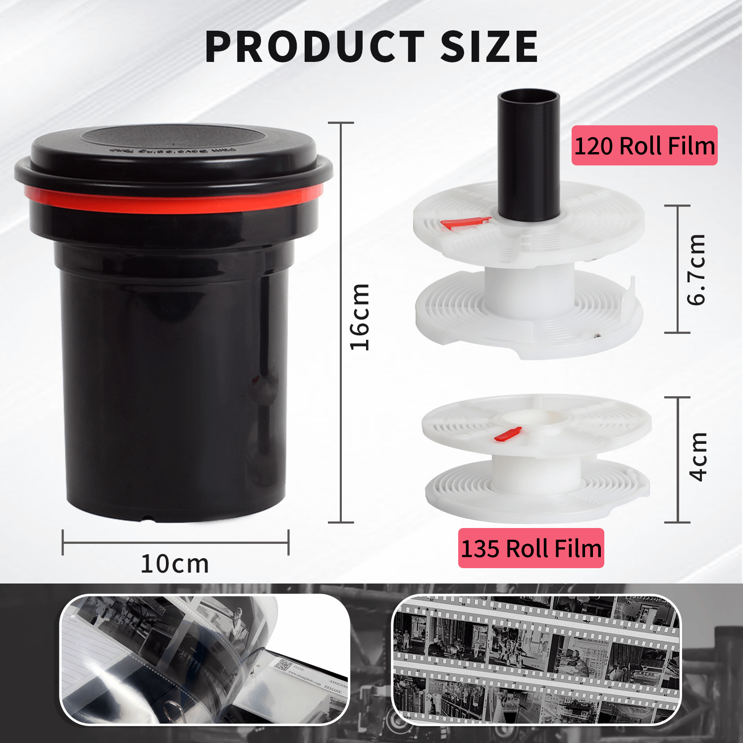 eTone 120/135/127mm Film Devel - Developing Tank Reel avis et prix