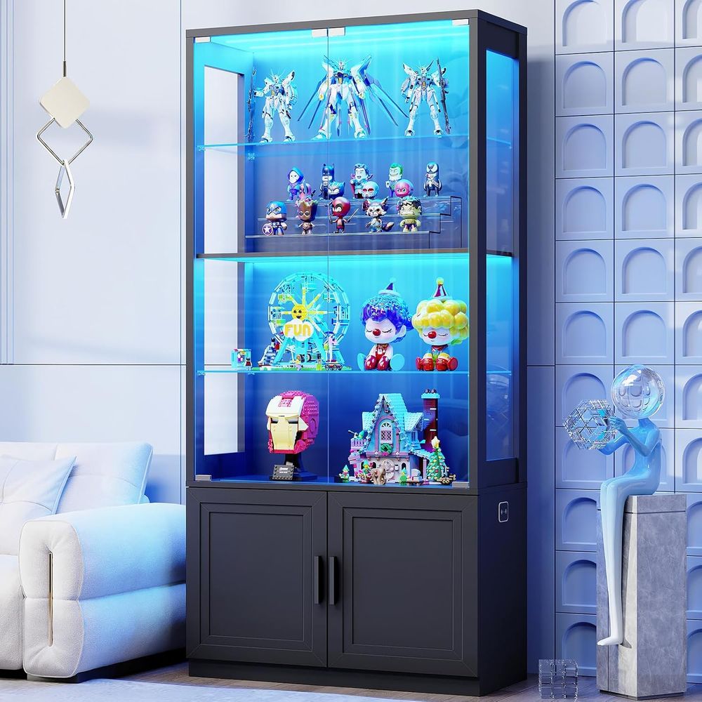 67 4-Tier Glass Display Cabine - Collectible Collection avis et prix