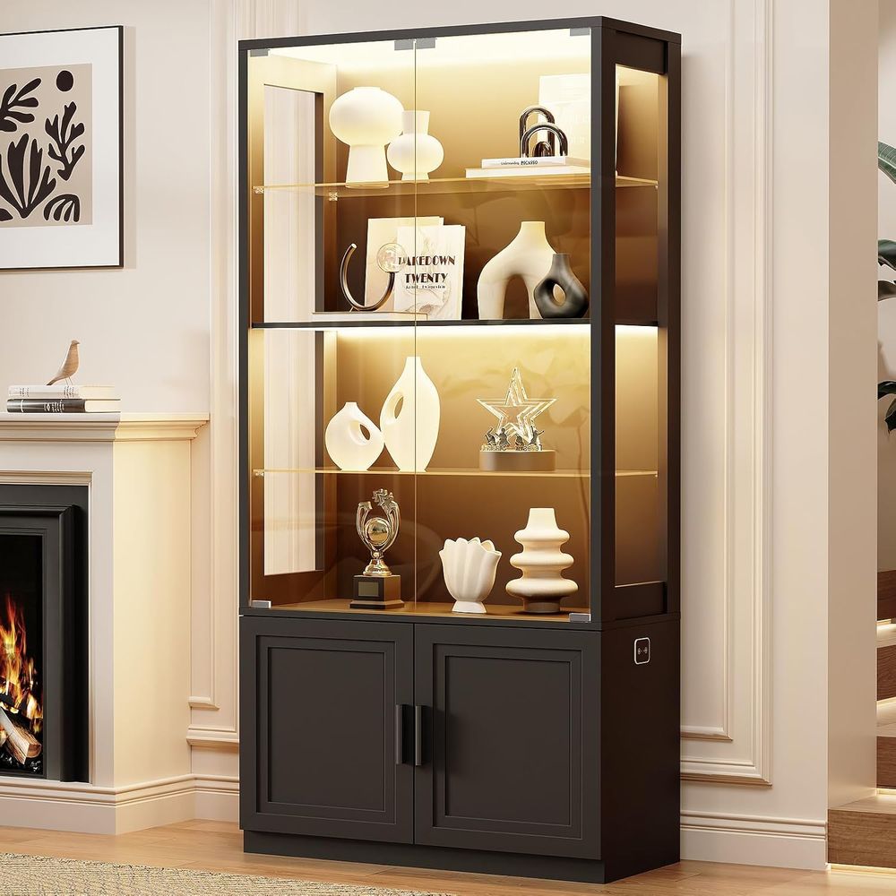 67 4-Tier Glass Display Cabine - Collectible Collection avis et prix