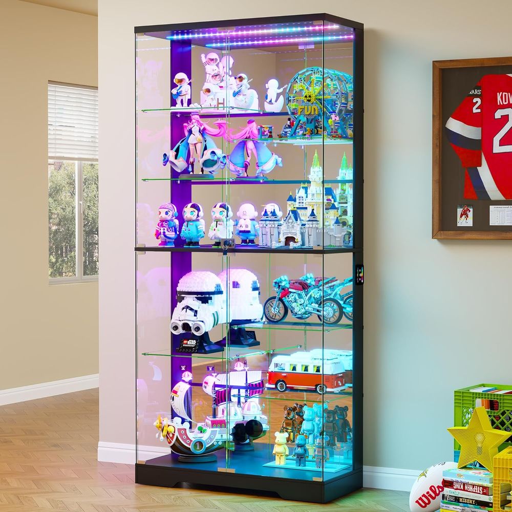 10-Tier Lockable Glass Display - Collectible Collection avis et prix
