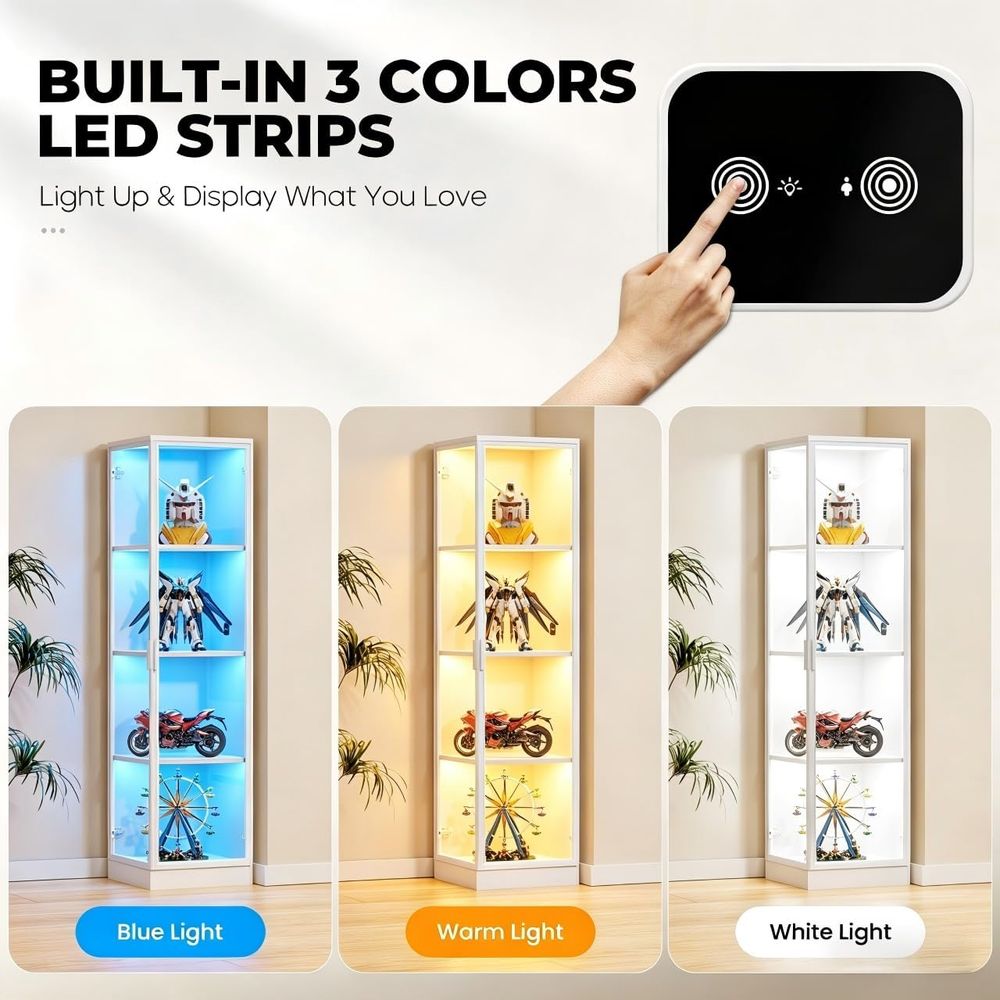 Illuminated 4-Tier Display Cab - Collectible Collection avis et prix