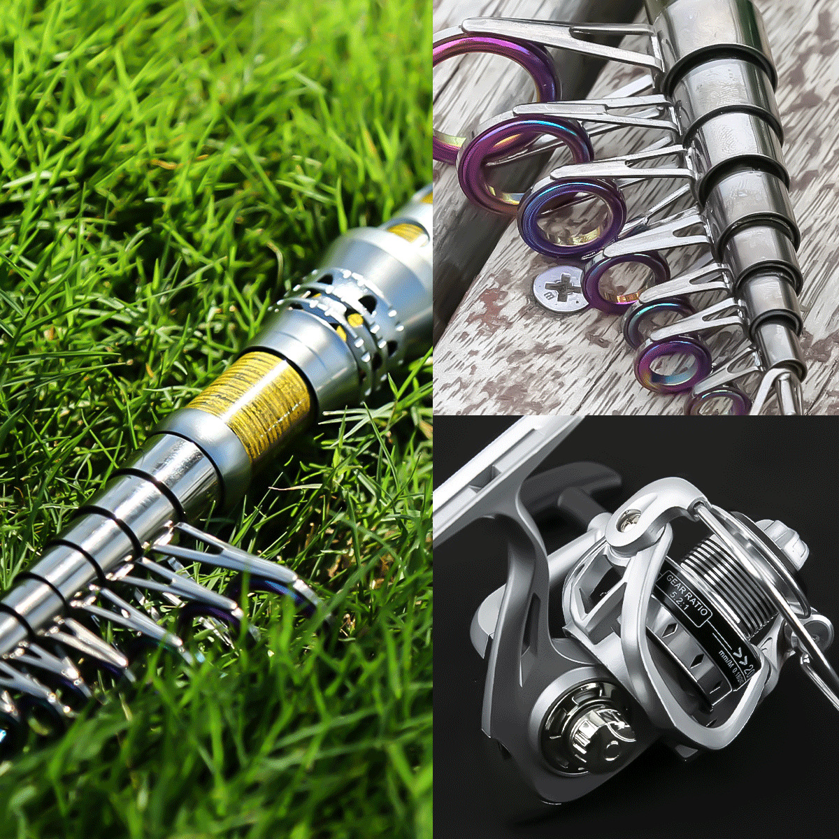 Fishing gear rod and wheel set - Developing Tank Reel avis et prix
