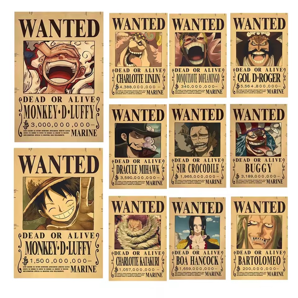 Anime One Piece Bounty Wanted  - Vintage Collectible Figures avis et prix