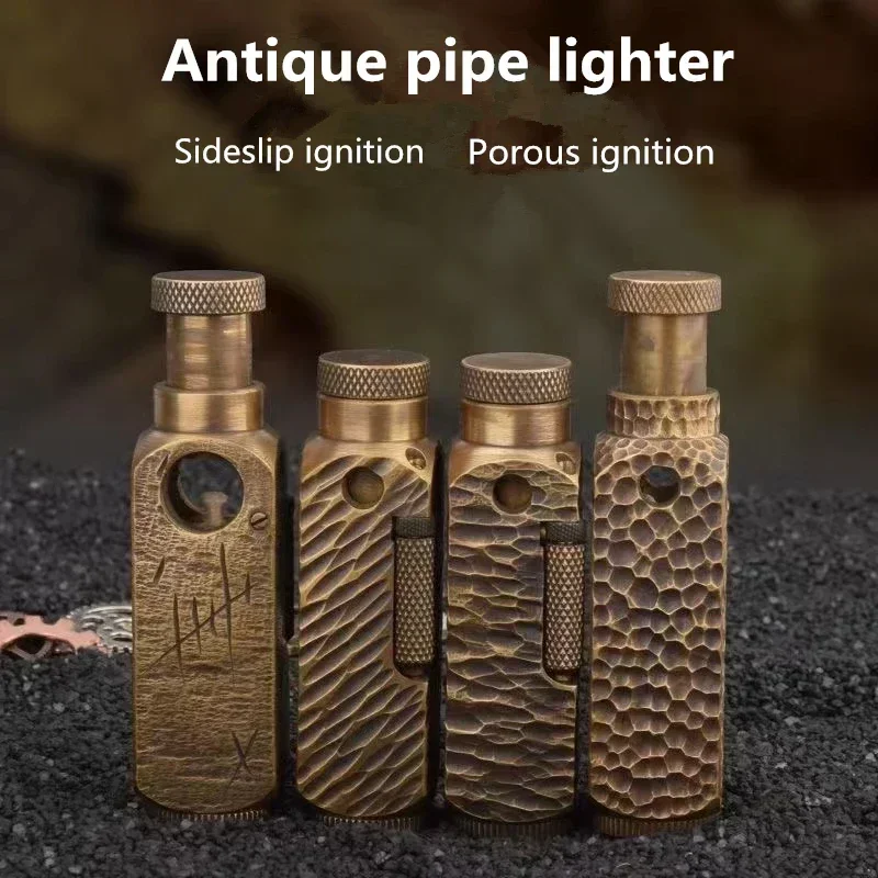 Unusual Brass Handmade Carving - Vintage Collectible Lighters avis et prix