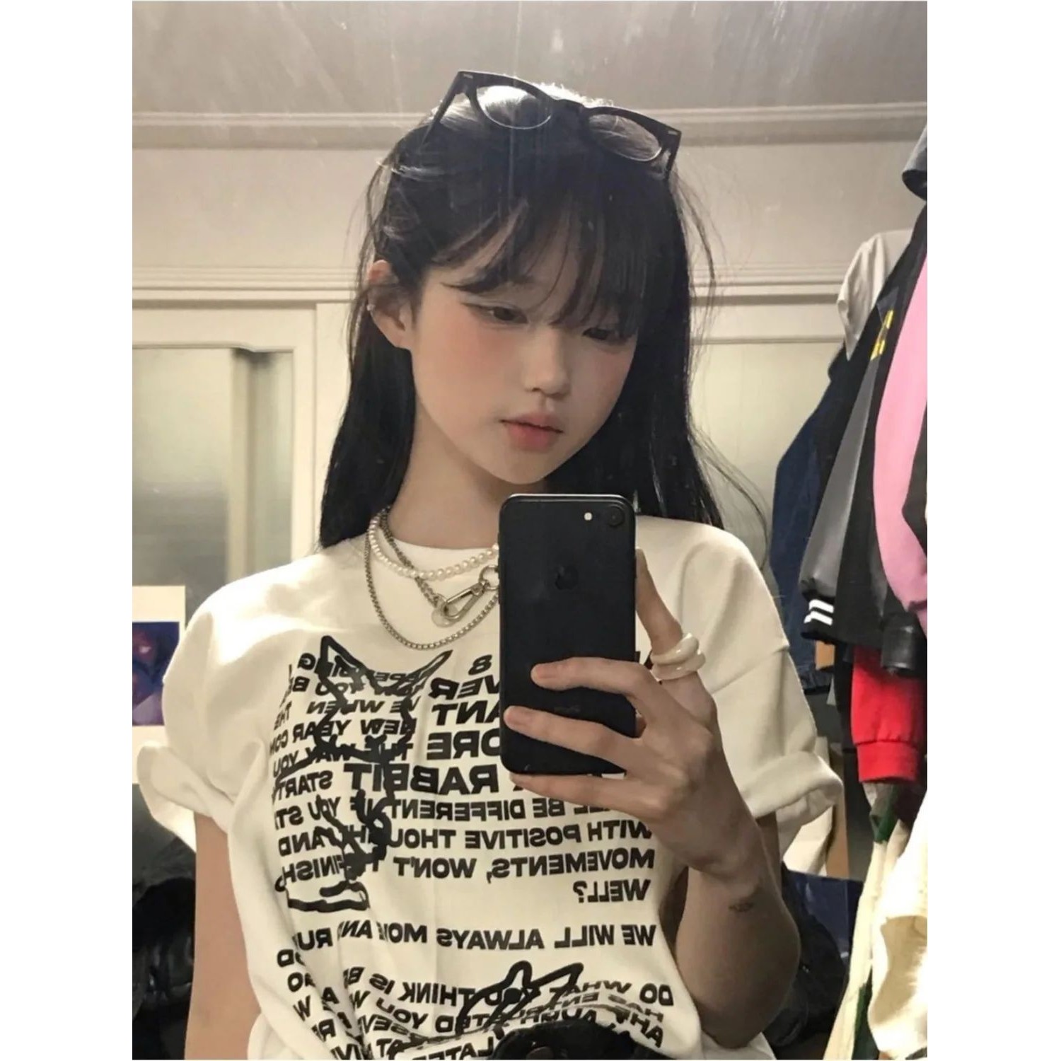 Cute Rabbit Print Women's Vint - Collectible Vintage T Shirts avis et prix