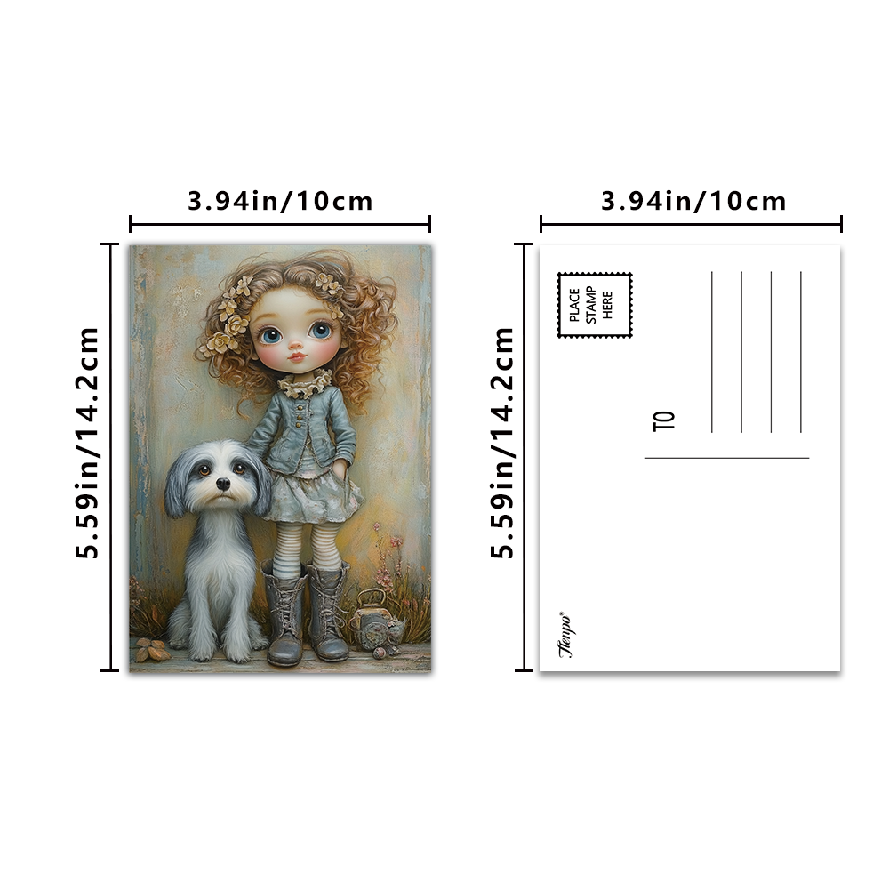32pcs Vintage Cute Doll Postca - Vintage Collectible And Vintage Dolls avis et prix