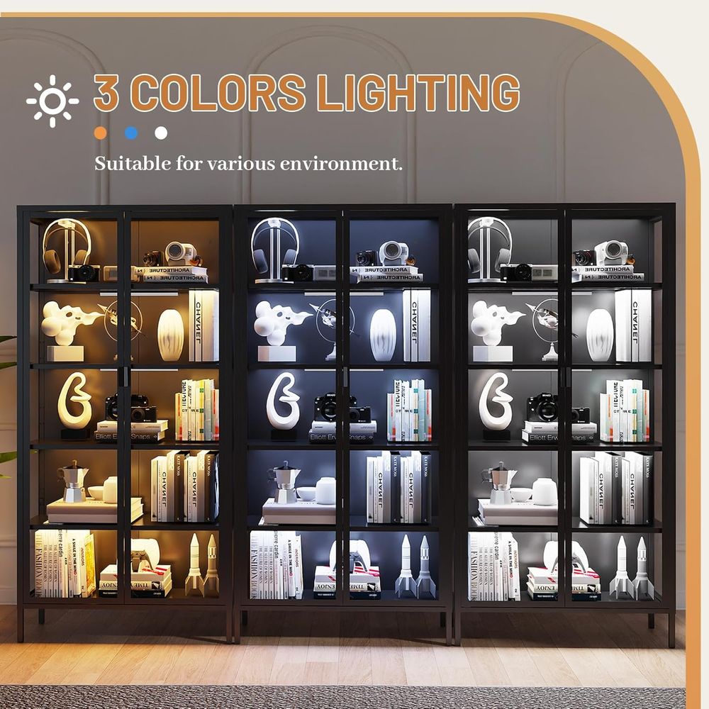 71-Inch Tall Glass Display Cab - Collectible Collection avis et prix