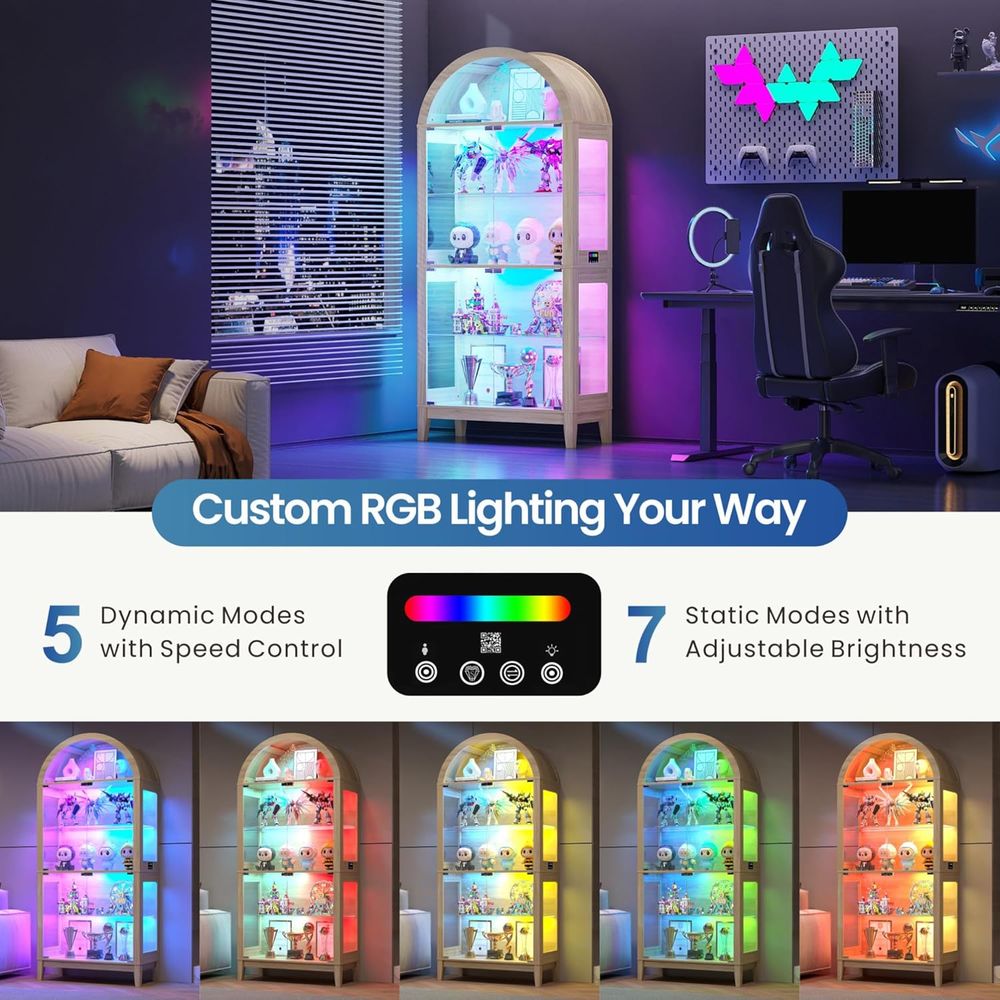 Illuminated Arched Display Cab - Collectible Collection avis et prix