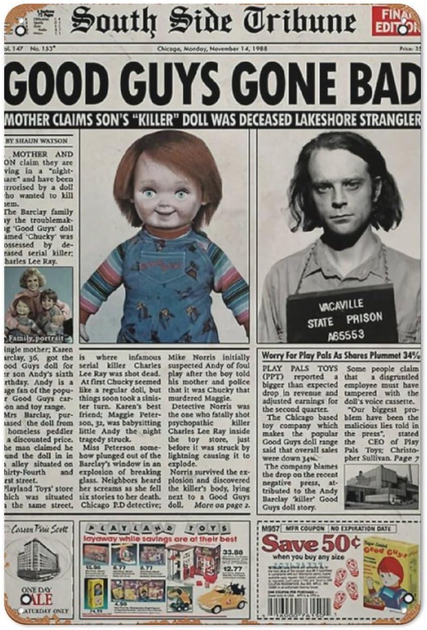 Child S Play 1988 Newspaper Po - Collectible Vintage Newspapers avis et prix
