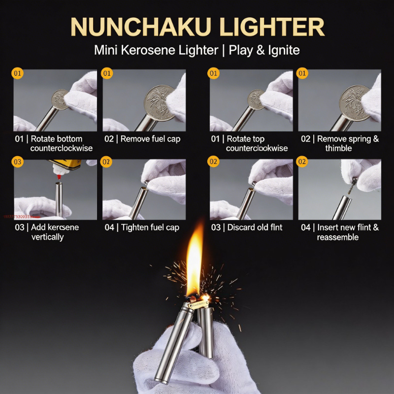 Vintage Mechanical Nunchaku Li - Vintage Collectible Lighters avis et prix