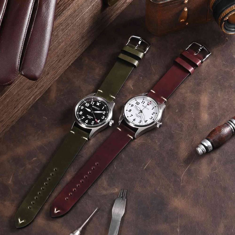 WOCCI Oil Wax Leather Watch St - Vintage Watch Collecting avis et prix