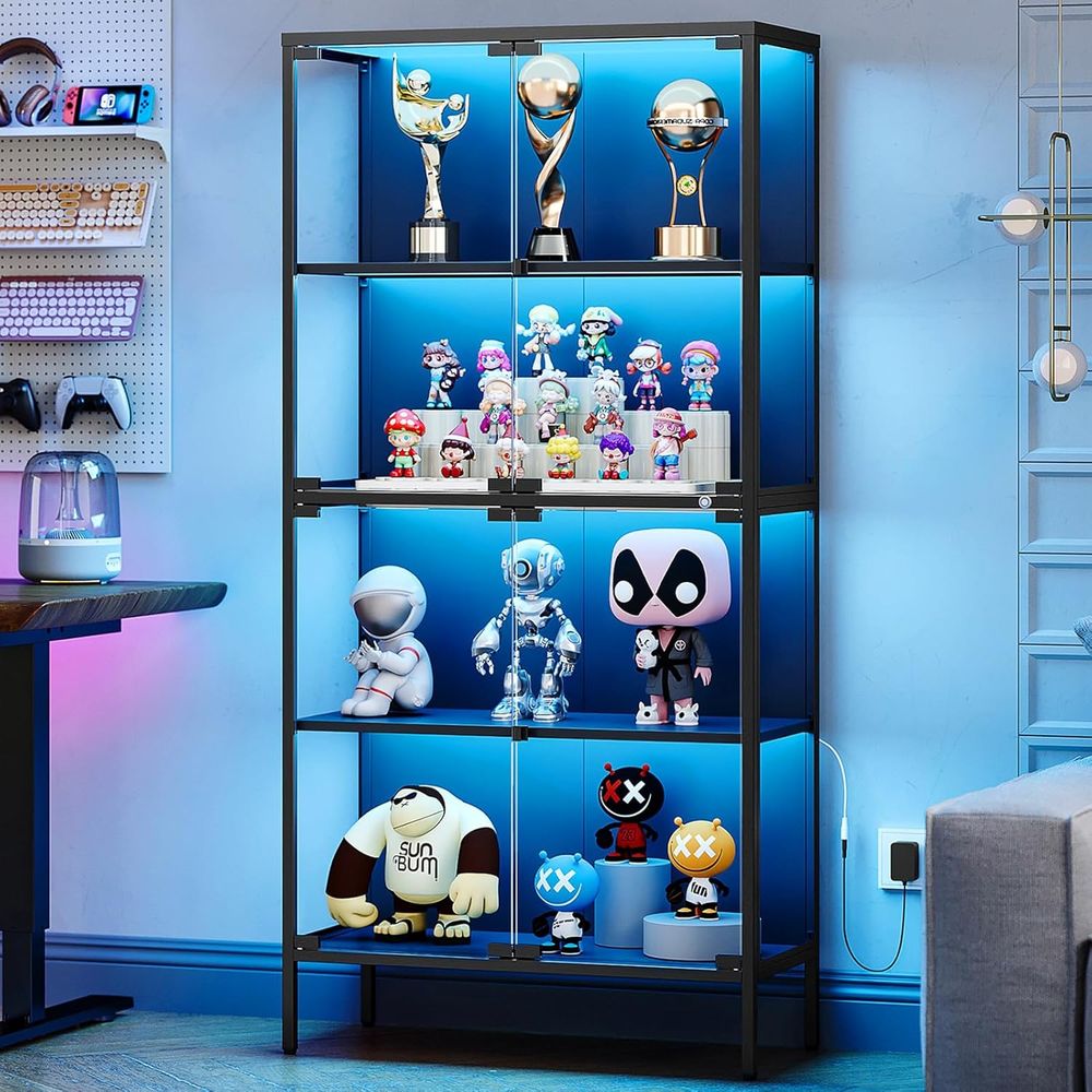 65 LED-Lit Glass Display Cabin - Collectible Collection avis et prix